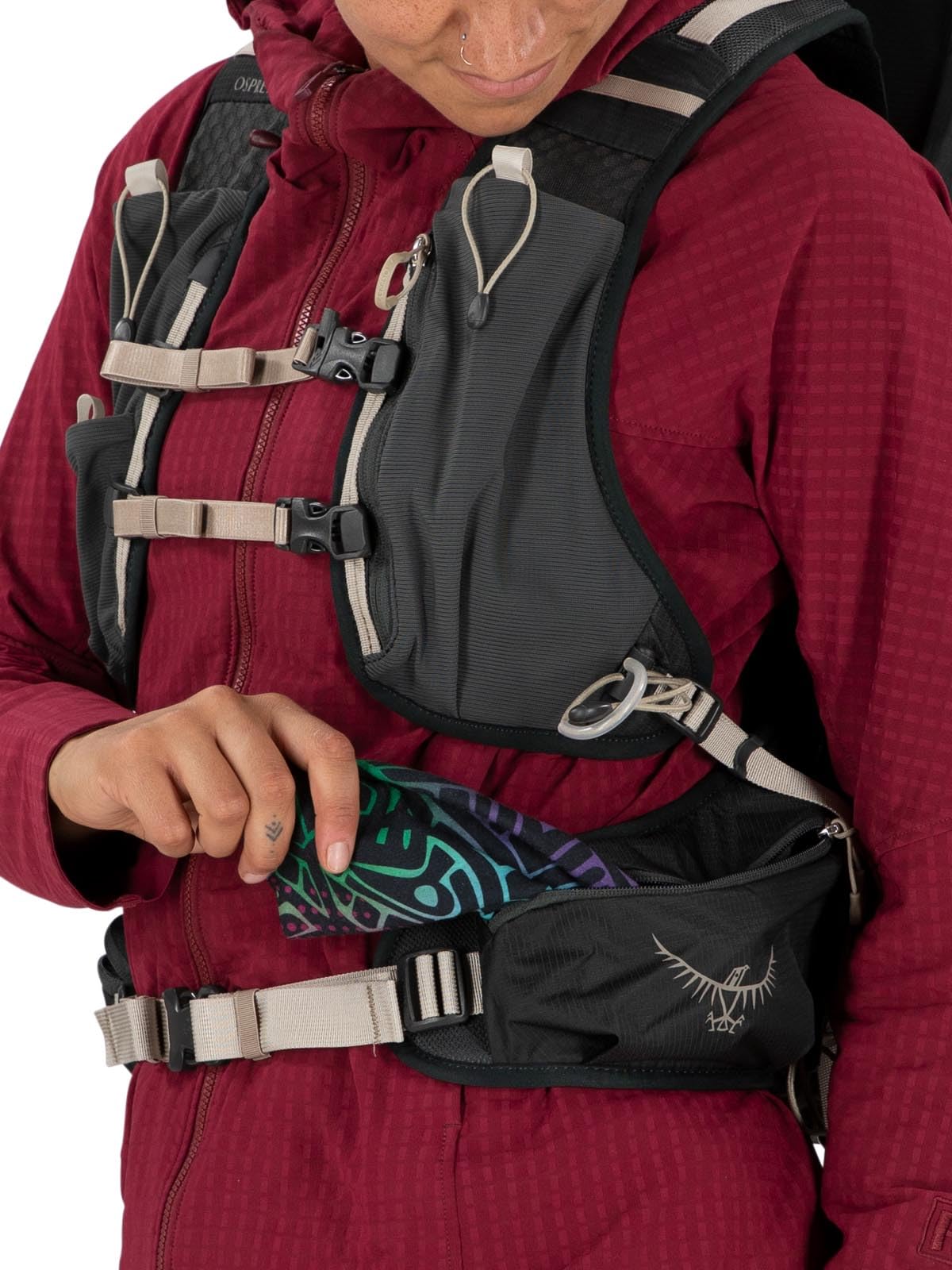 Osprey Tempest Velocity 30L multi-sport design suits hiking, cycling, and skiing.