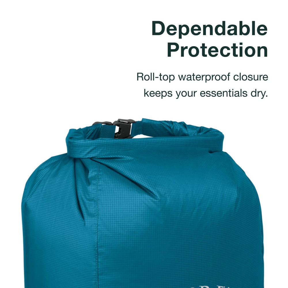 Osprey Ultralight Pack Liner uses durable waterproof fabric for weather protection