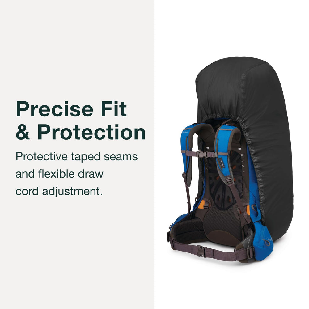 Osprey raincover bluesign and recycled fabric highlight eco-friendly gear.