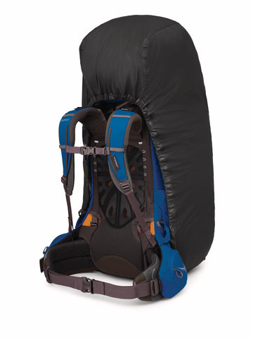 Large-pack coverage showing fit for 75–110 liter packs