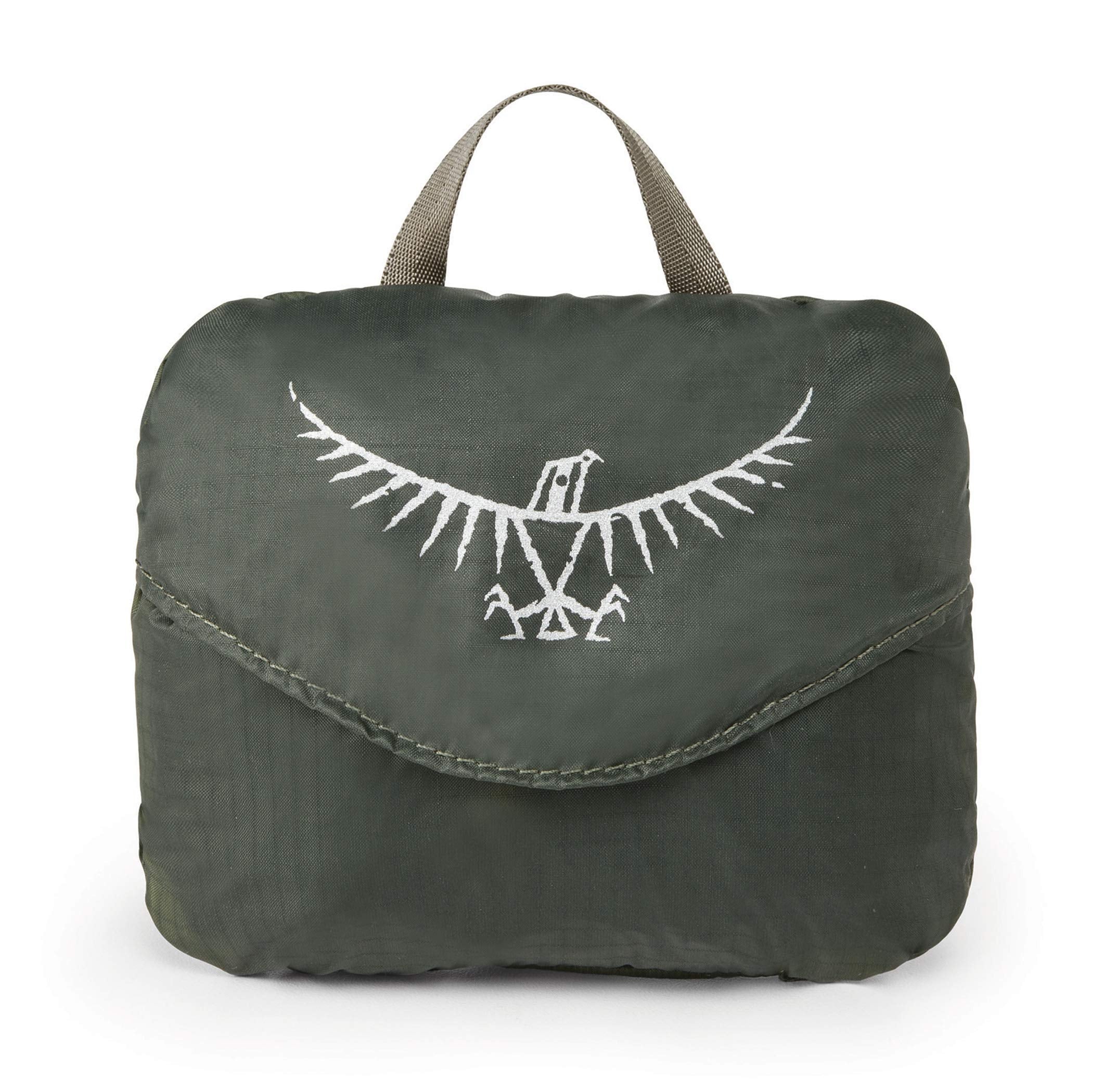 Osprey Ultralight Raincover Large on-pack protects gear during sudden showers.