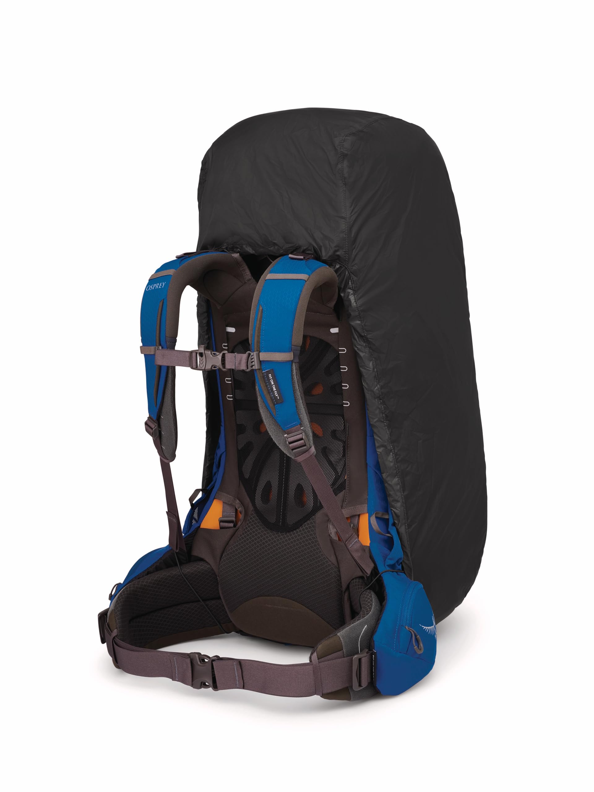 Osprey Ultralight raincover fits 30-50l packs for versatile outdoor use.