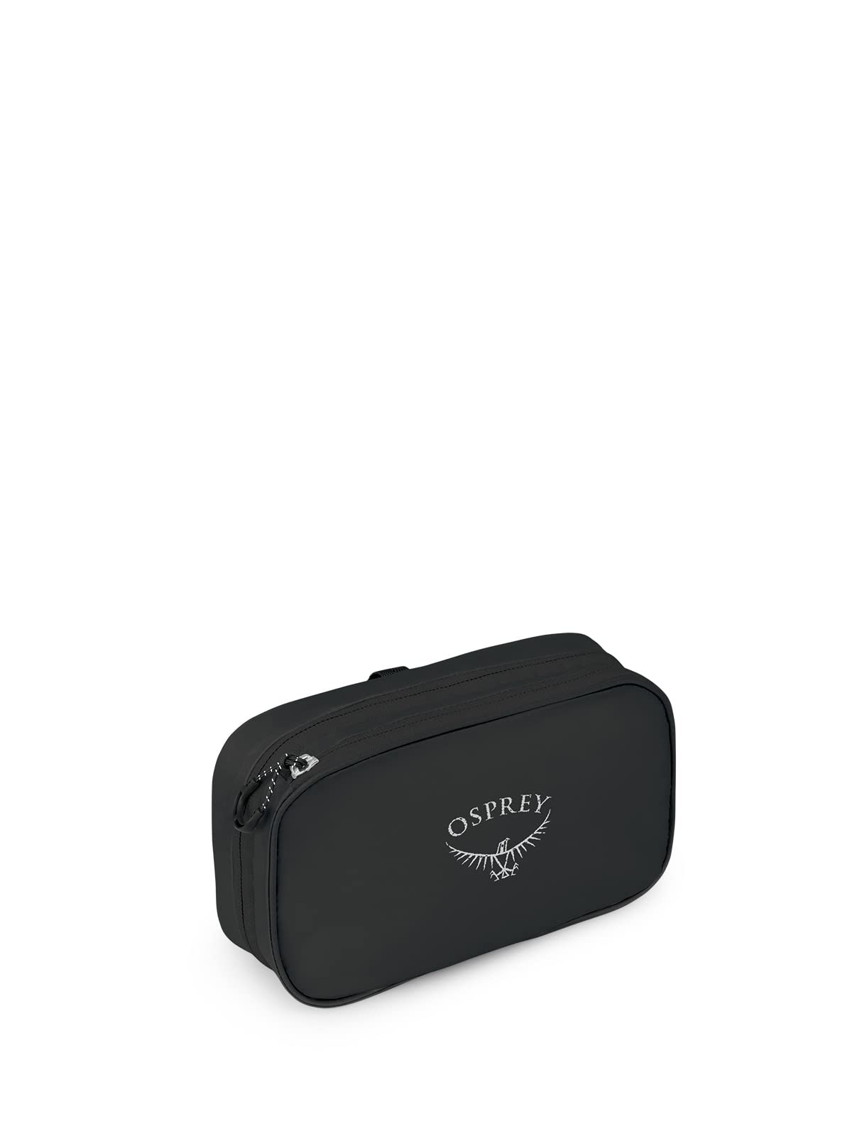 Osprey Ultralight Zip Packing Organizer in black keeps small items organized for travel.