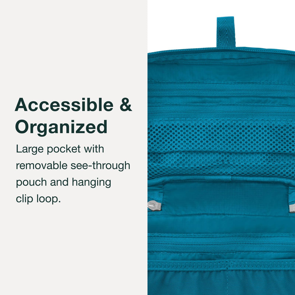 Osprey Ultralight Zip Packing Organizer compact size fits carry-ons or daypacks for organized packing.