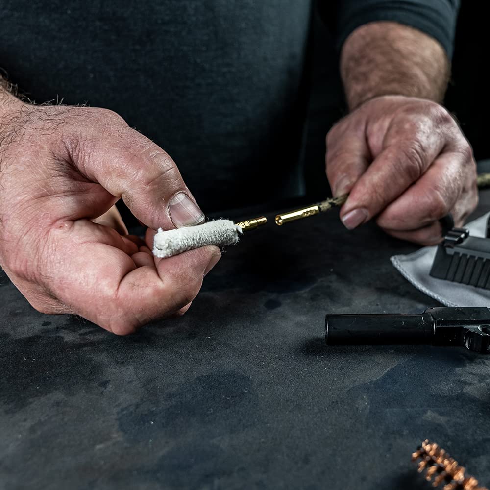 Ripcord bore brush and .38/9mm/.357 caliber bore brush