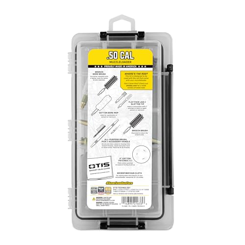 Contents include bore brush, jag, slotted tip, patches for Otis kit