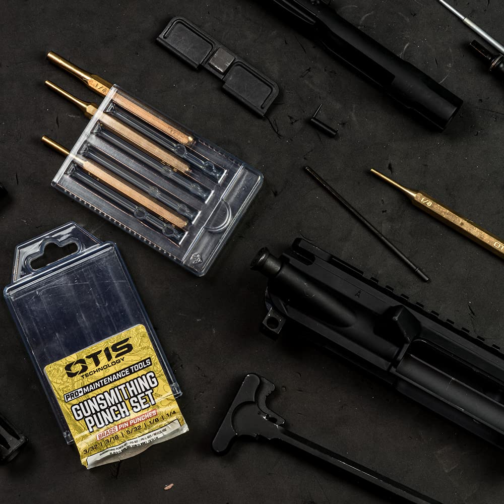 Full view of Otis Technology Pro+ 5 Piece Brass Punch Set