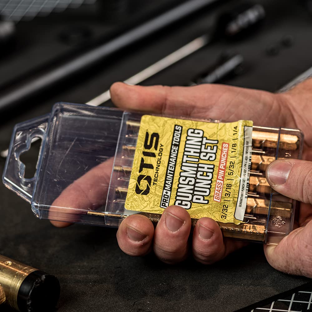 4” length brass punches for comfortable handling