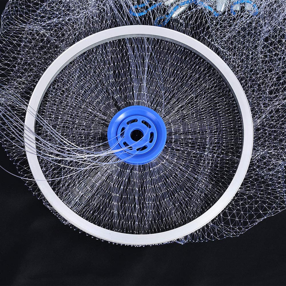 Tire line cast net with 0.79 inch mesh