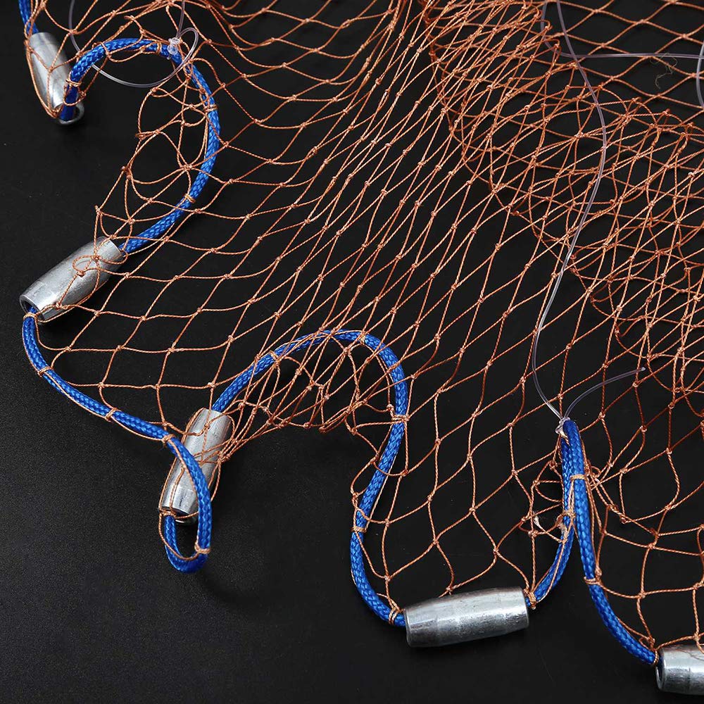 OTOEZ tire line cast net with 0.79 inch mesh handles larger bait