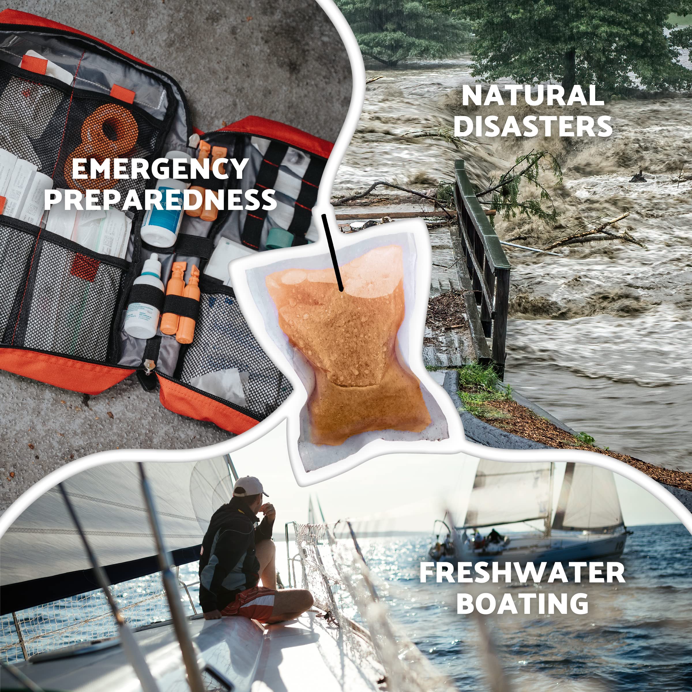 OTS Osmo Waterdrop field setup for camping survival with multiple pouches.
