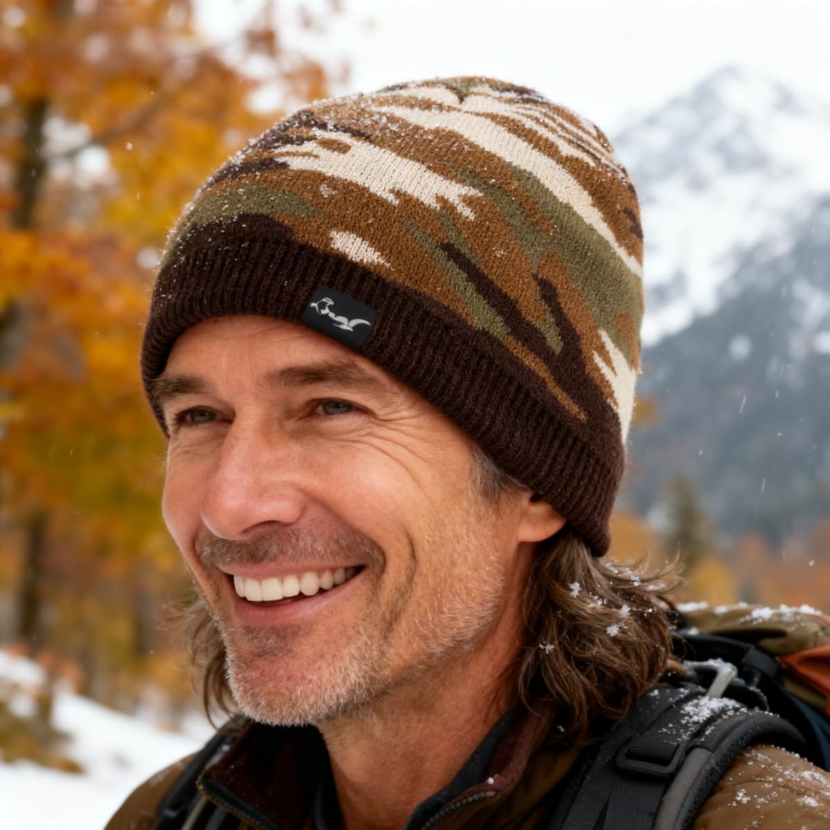 OTTER Beanie windproof outer layer shields against gusty winds.