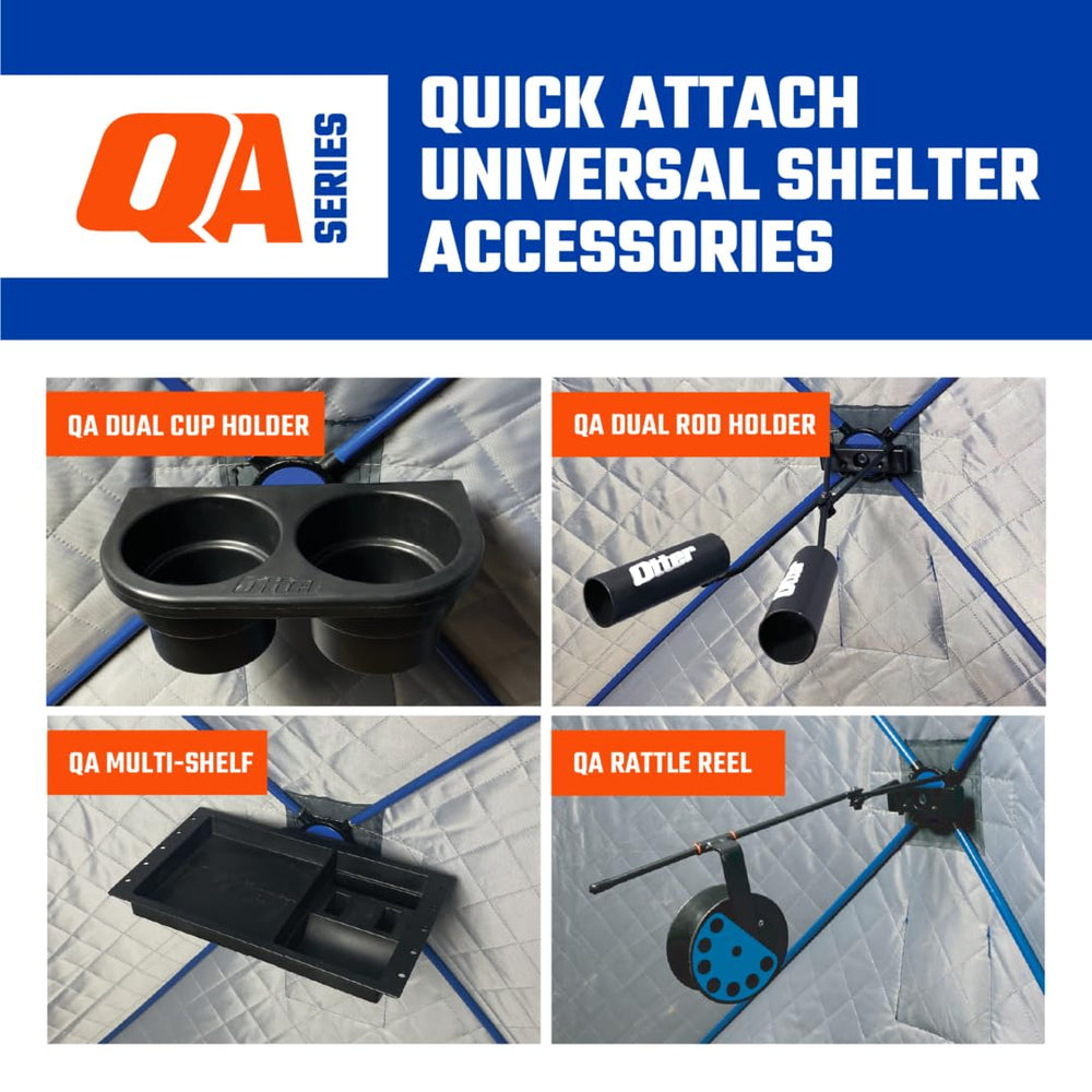 OTTER Outdoors dual cup holder offers easy beverage access on ice.