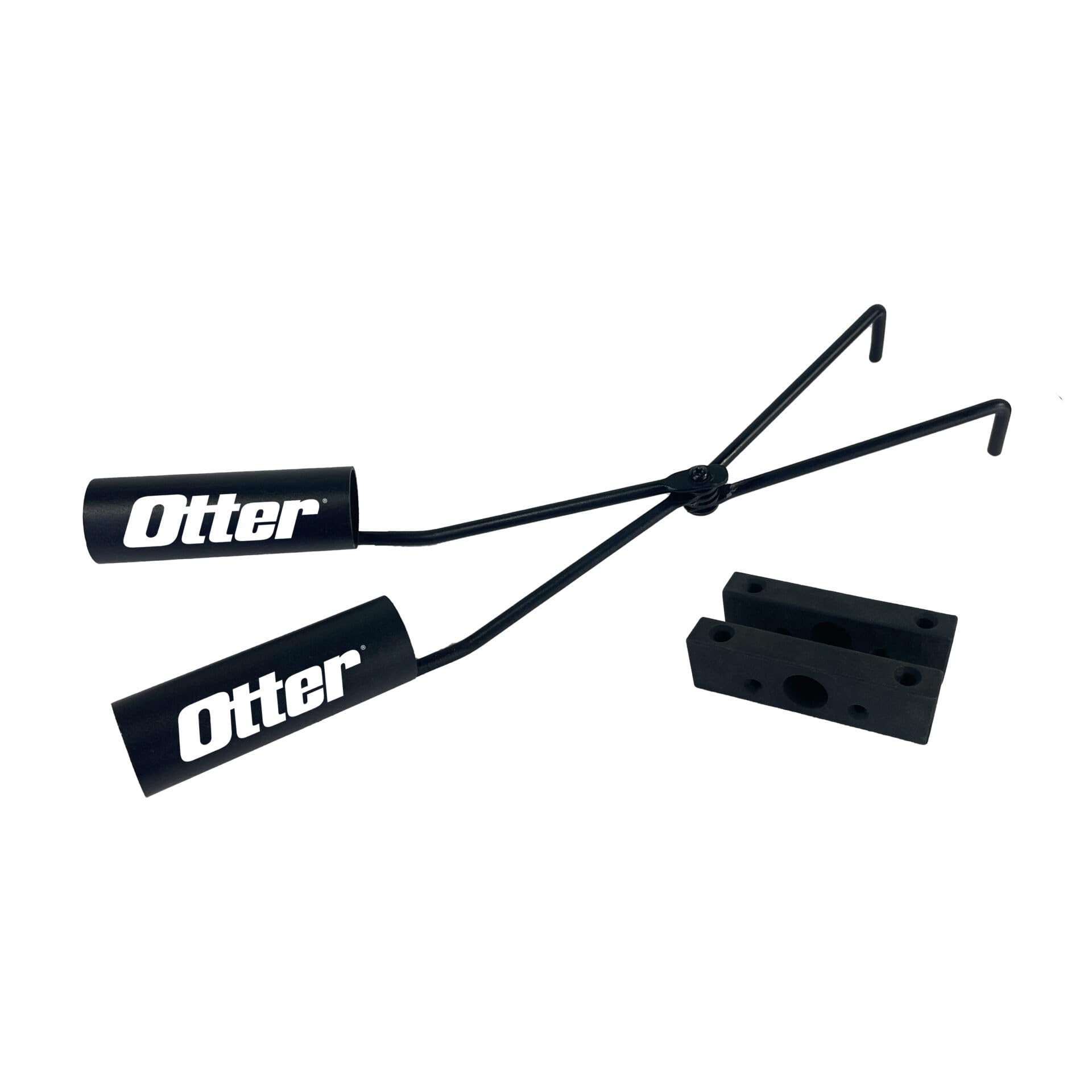 OTTER Outdoors QA double rod holder with two extended tubes for versatile rod setups.