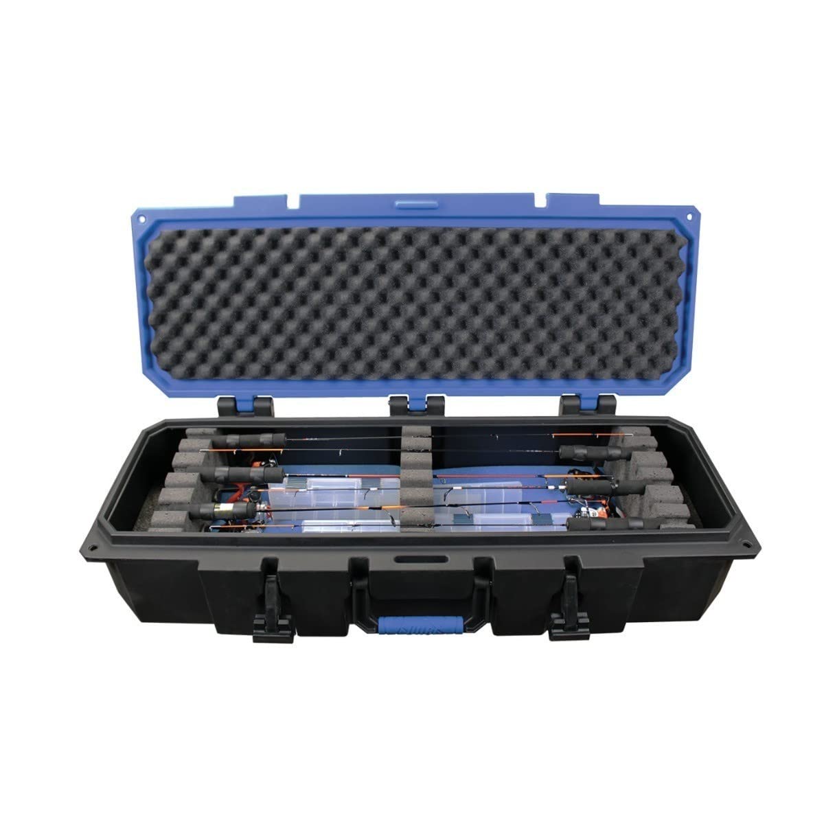Otter Pro-Tech 40 deep rod case front view protects fishing gear on cold-water trips