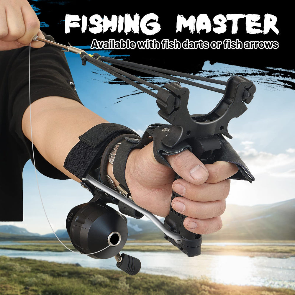 oubert folding wrist-rest attached to slingshot for steady shots