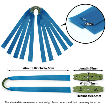 oubert slingshot bands blue closeup latex: high quality latex for reliable performance and long life