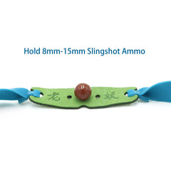 oubert slingshot bands centering hole: central hole guides ammo to center for accuracy