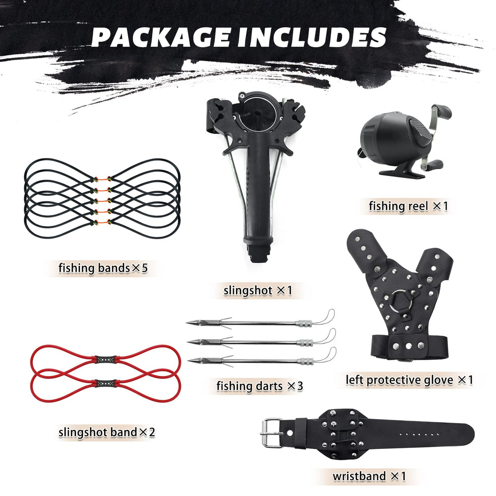 oubert slingshot with grooved handle for stable grip and precision