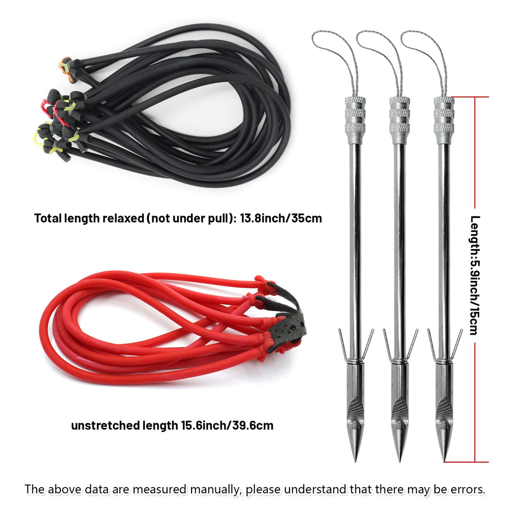 oubert versatile slingshot setup suitable for fishing or clay targets