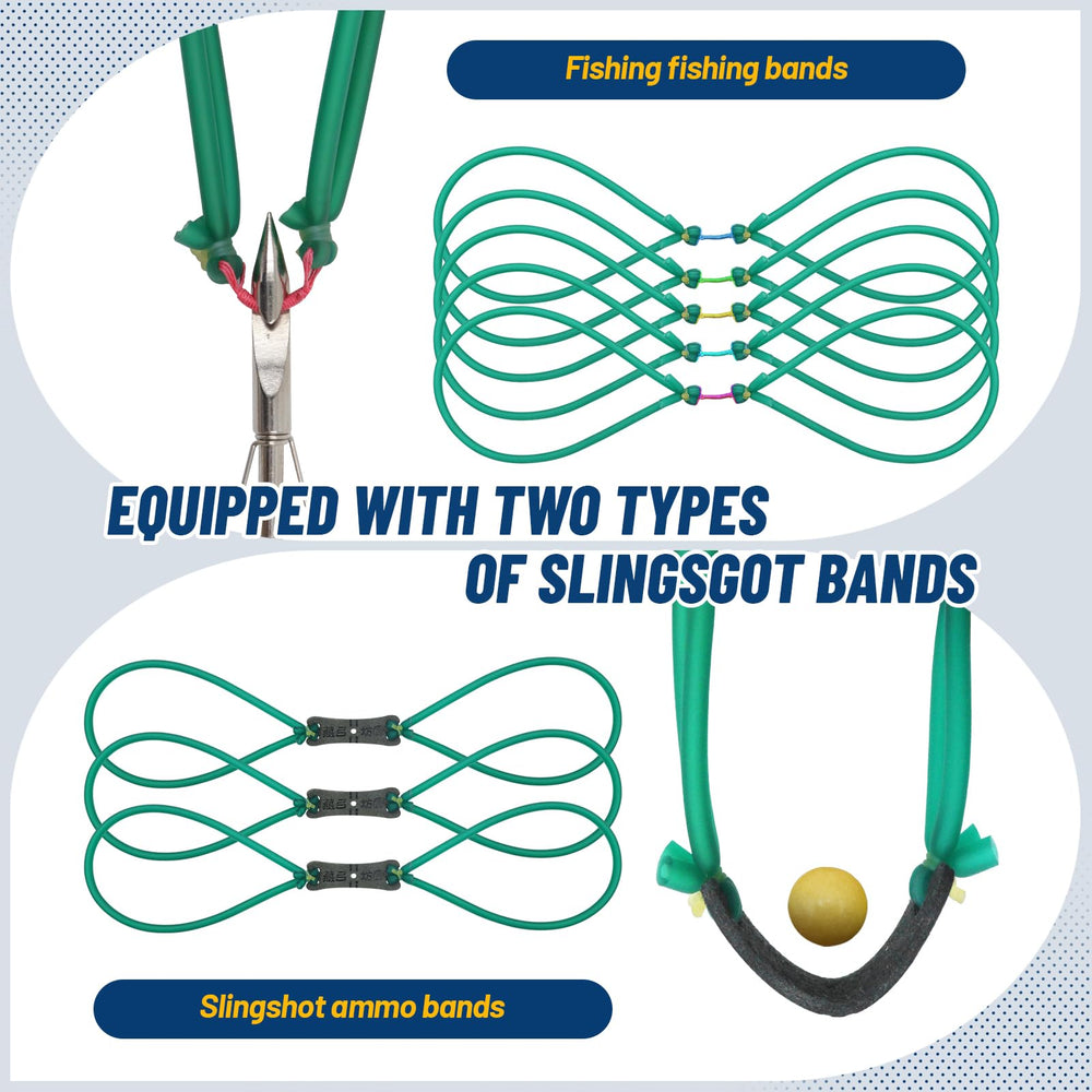 Oubert slingshot wrapped handle absorbs sweat for secure grip