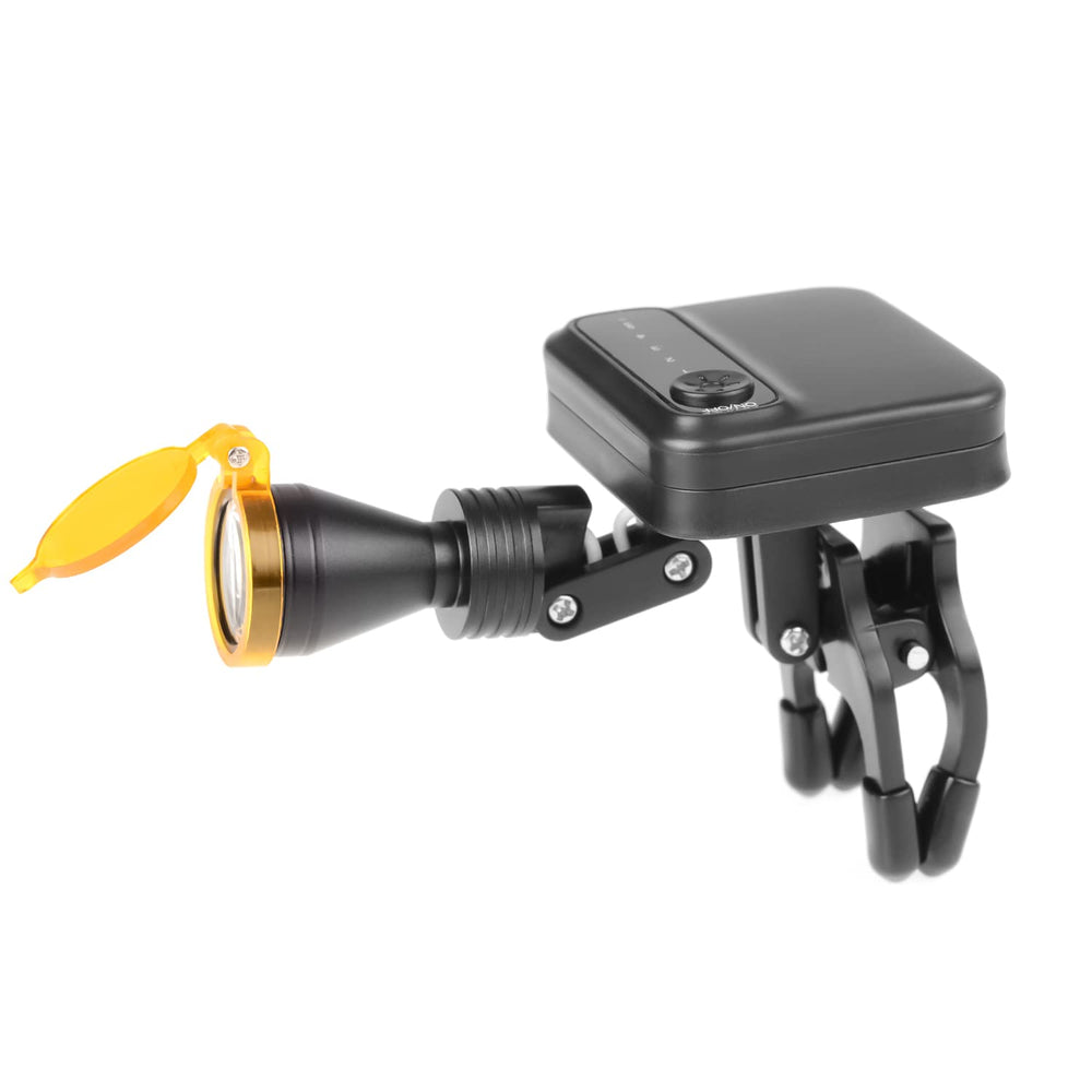 OUBO compact headlamp with adjustable angle for versatile illumination.