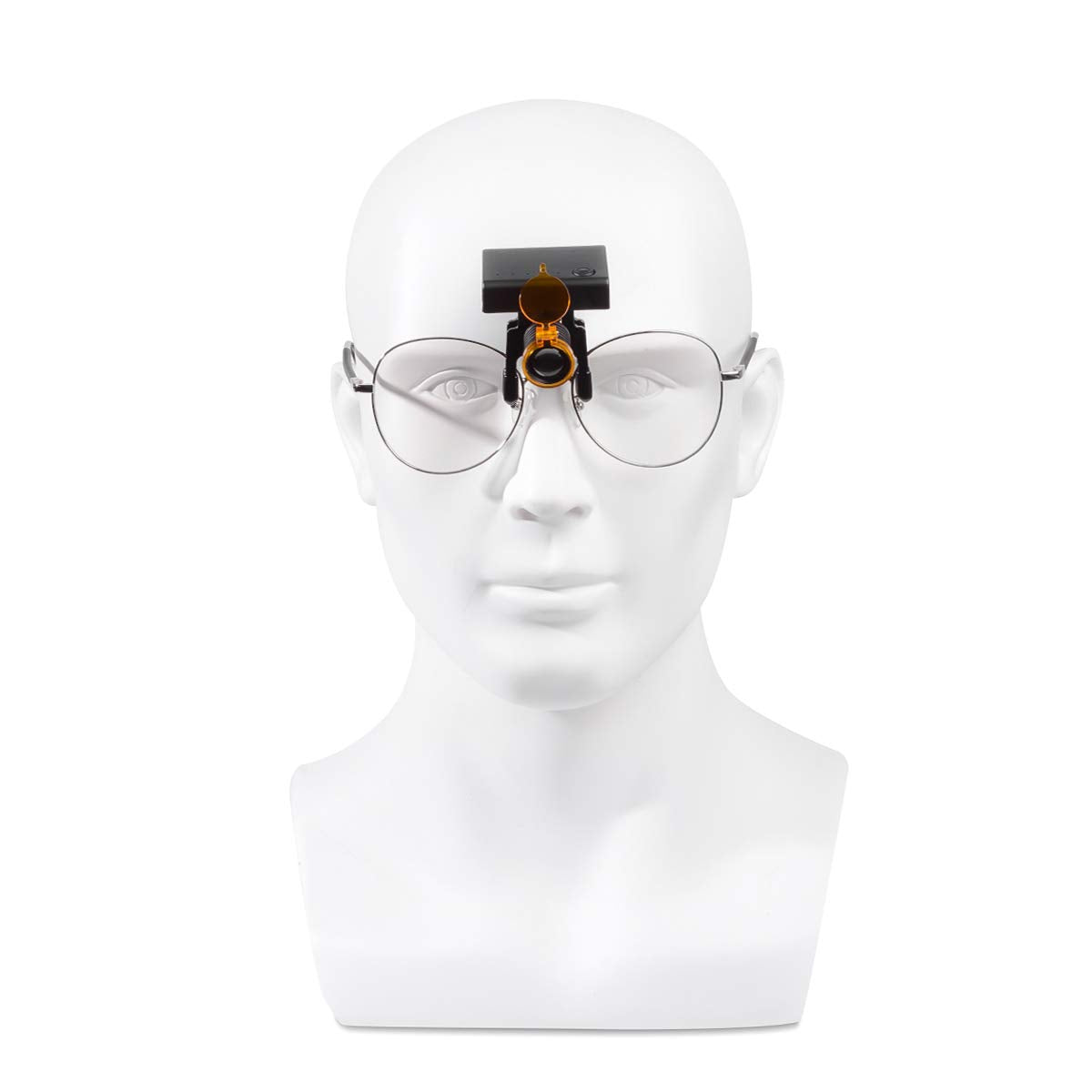 OUBO headlamp compatible with loupes and safety glasses