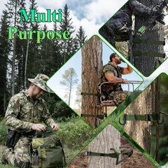Ouffun climbing straps enable hands-free setup of your tree stand