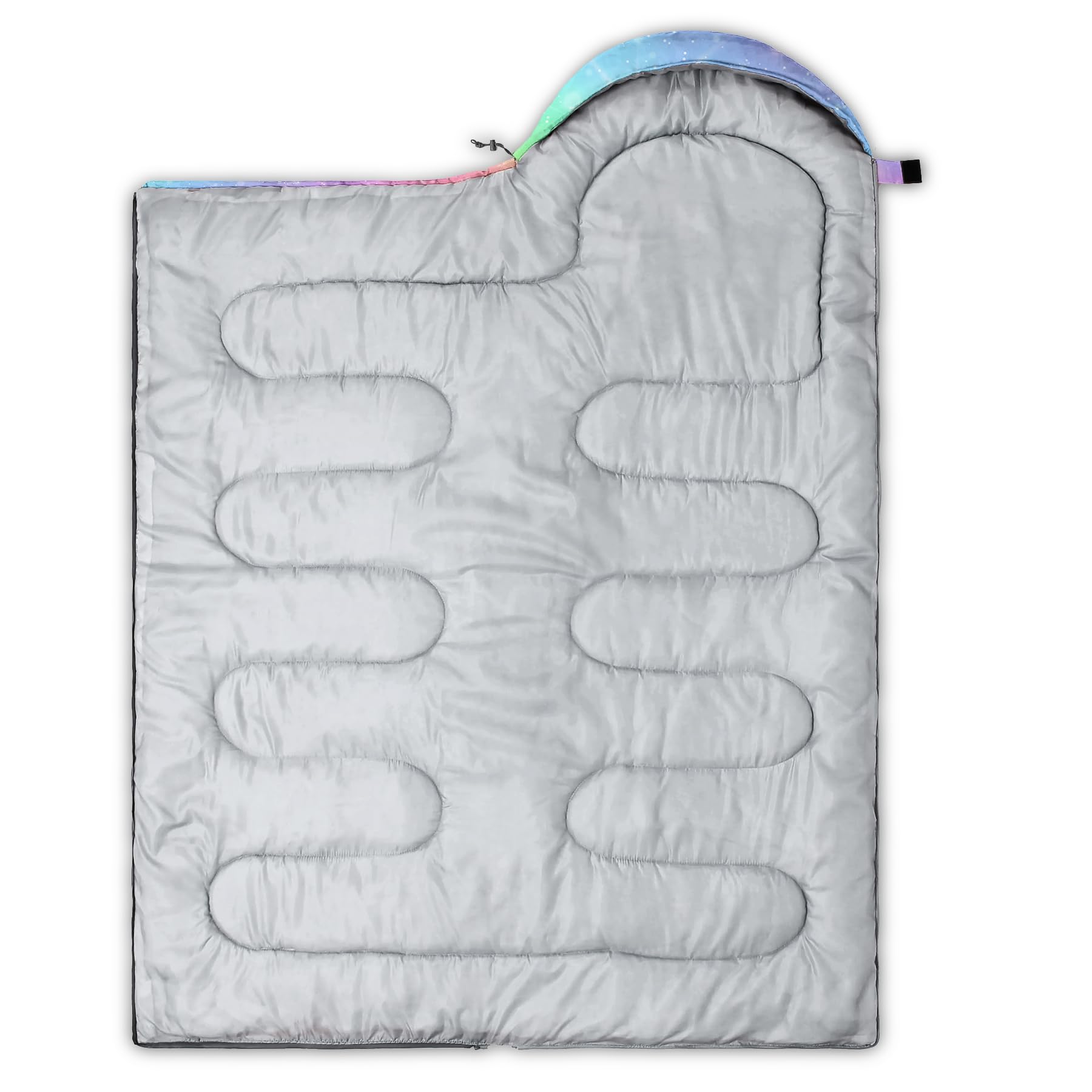OUIXOTIC Gamepad Sleeping Bag waterproof nylon outer layer keeps you dry outdoors.