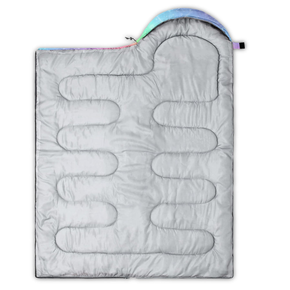 OUIXOTIC Gamepad Sleeping Bag waterproof nylon outer layer keeps you dry outdoors.