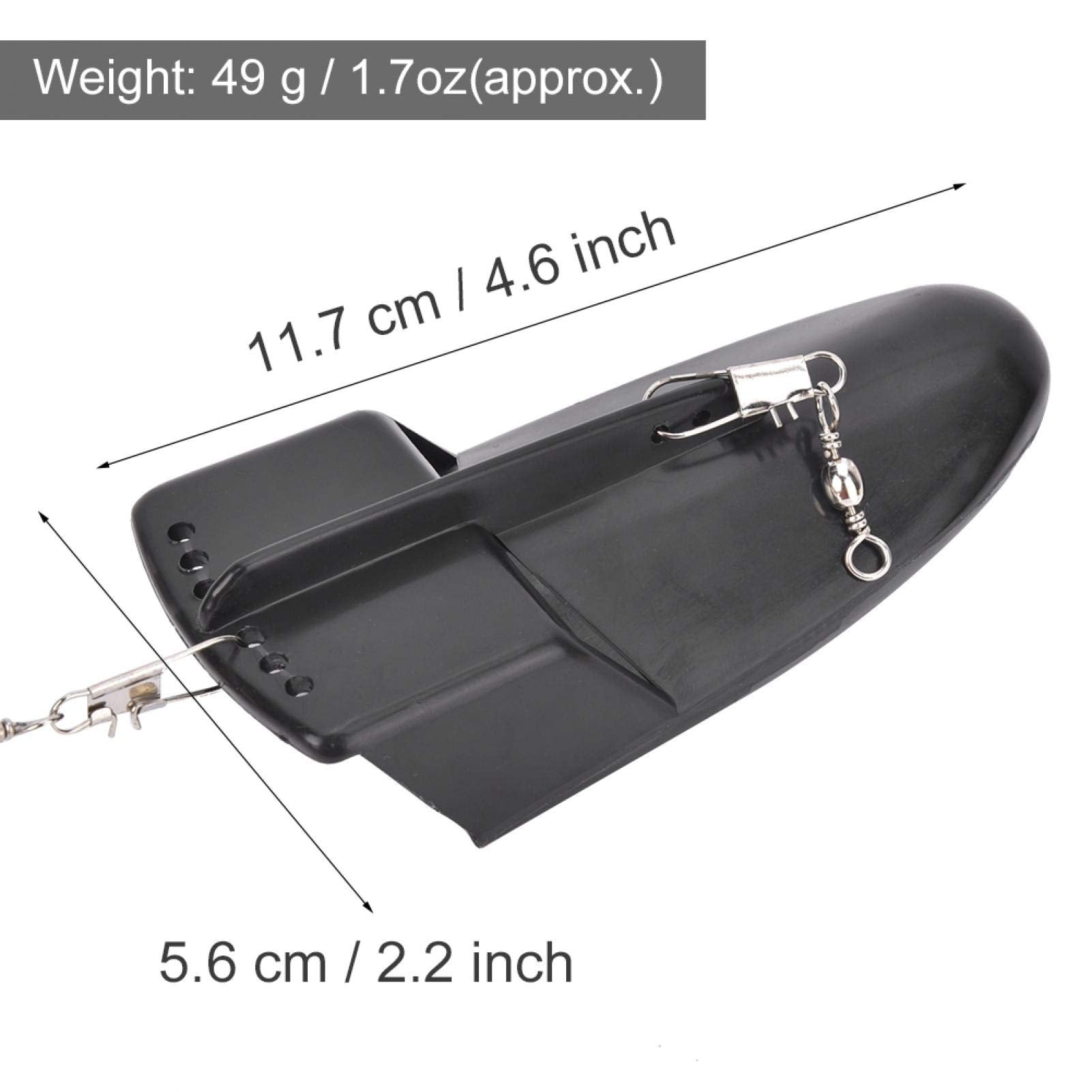 Planer boards in freshwater setup with lure