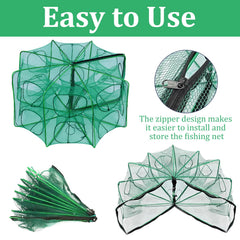 Durable nylon and steel wire frame construction of Oungy traps