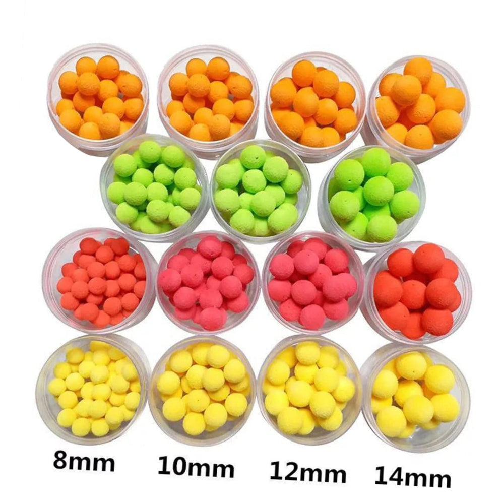 Beads support scent spread and bite potential in freshwater setups.