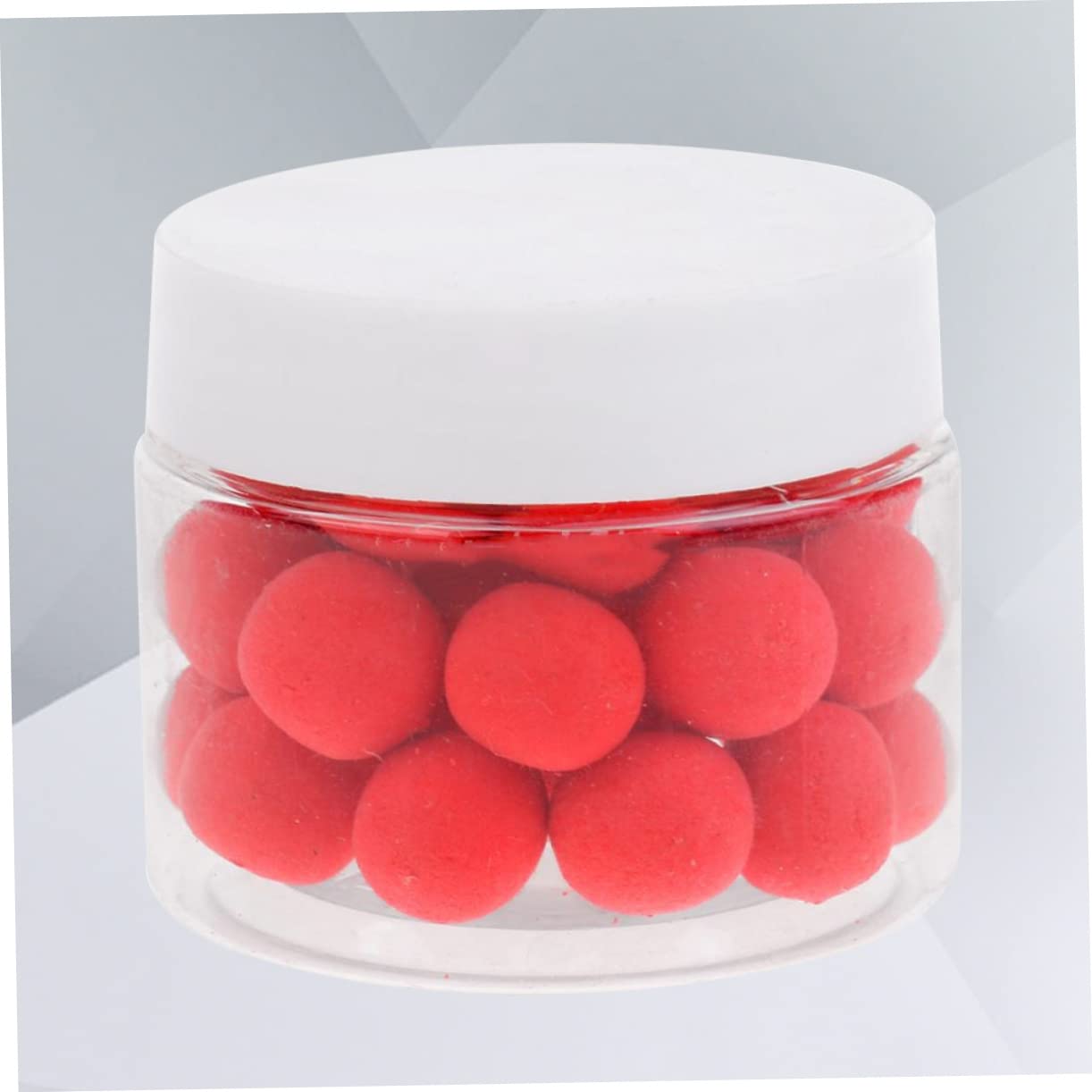 Outanaya strawberry-scent beads attract carps with vivid color.