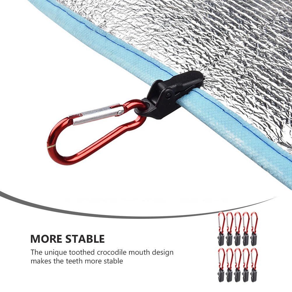 Outanaya tarp clips made from durable plastic for rugged outdoor use.