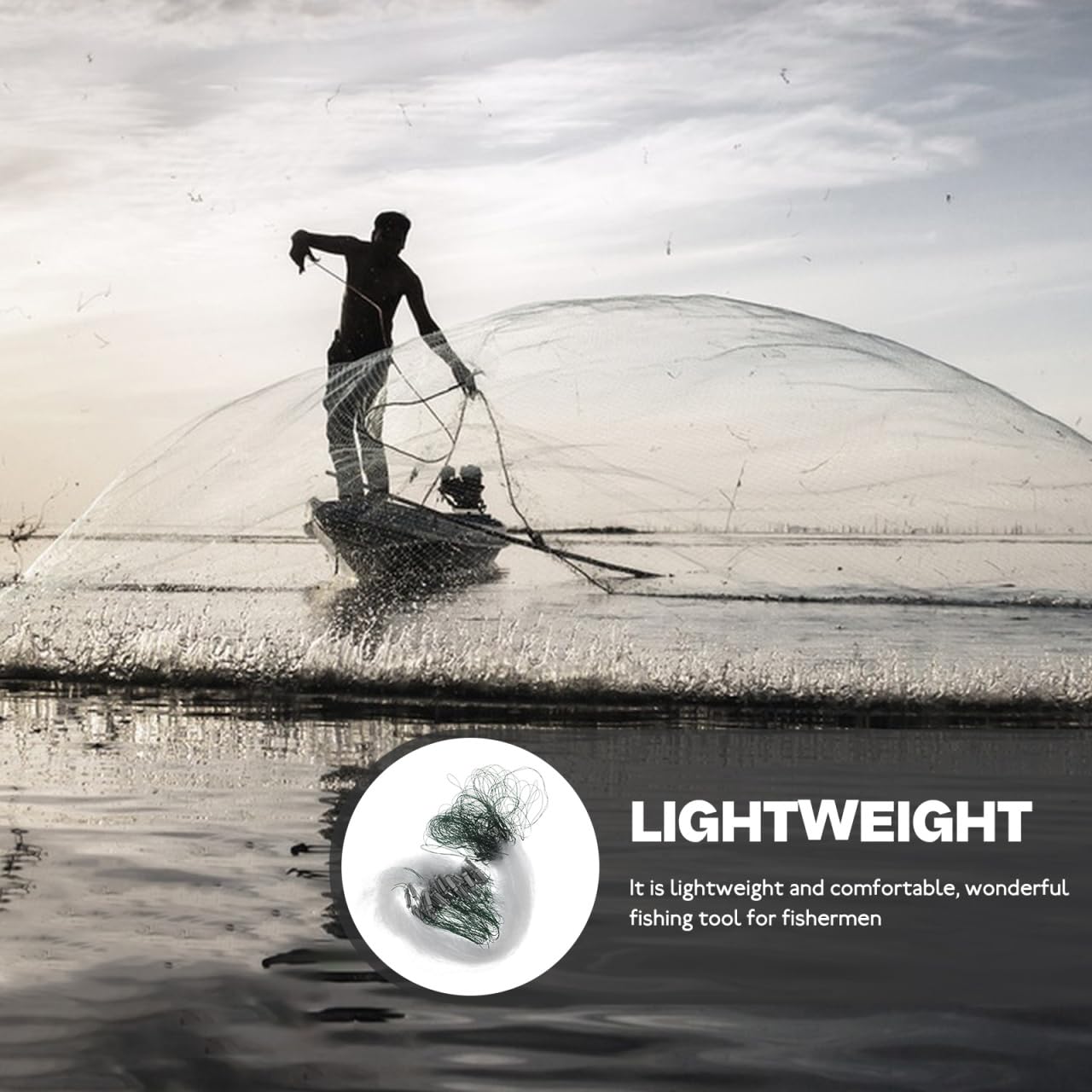 Outanaya tram me l gill net with float enables controlled casting