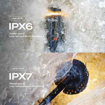 Outask camping light shows rugged, waterproof durability for rain and splashes