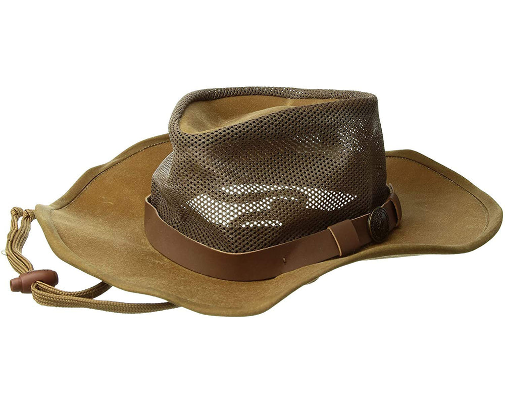 Outback Trading Company Kodiak sweatband closeup shows quick-dry moisture-wicking design.