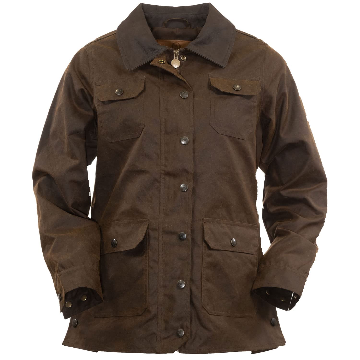 Outback Trading Gidley jacket in bronze with waterproof outer shell for reliable rain protection