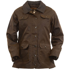 Outback Trading Gidley jacket in bronze with waterproof outer shell for reliable rain protection