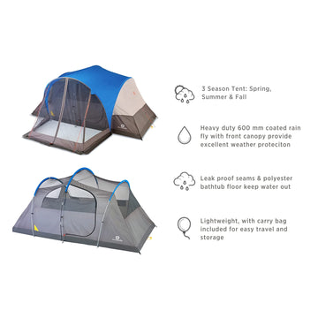 OUTBOUND room divider inside view offering private sleeping spaces
