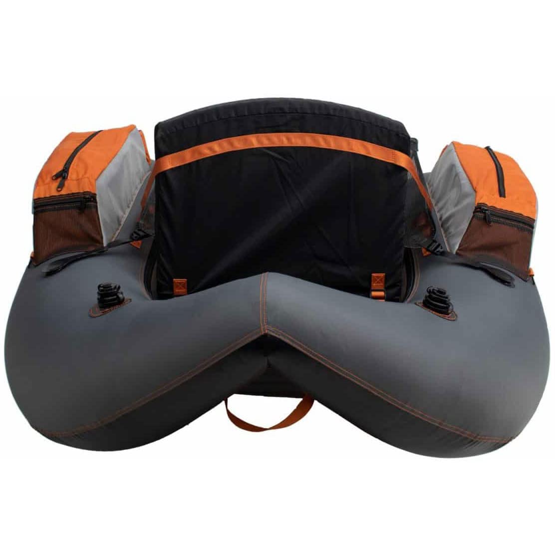 Outcast Fish Cat 4 LCS float tube side view highlighting portability and size