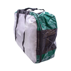 Duffle style handles for carrying