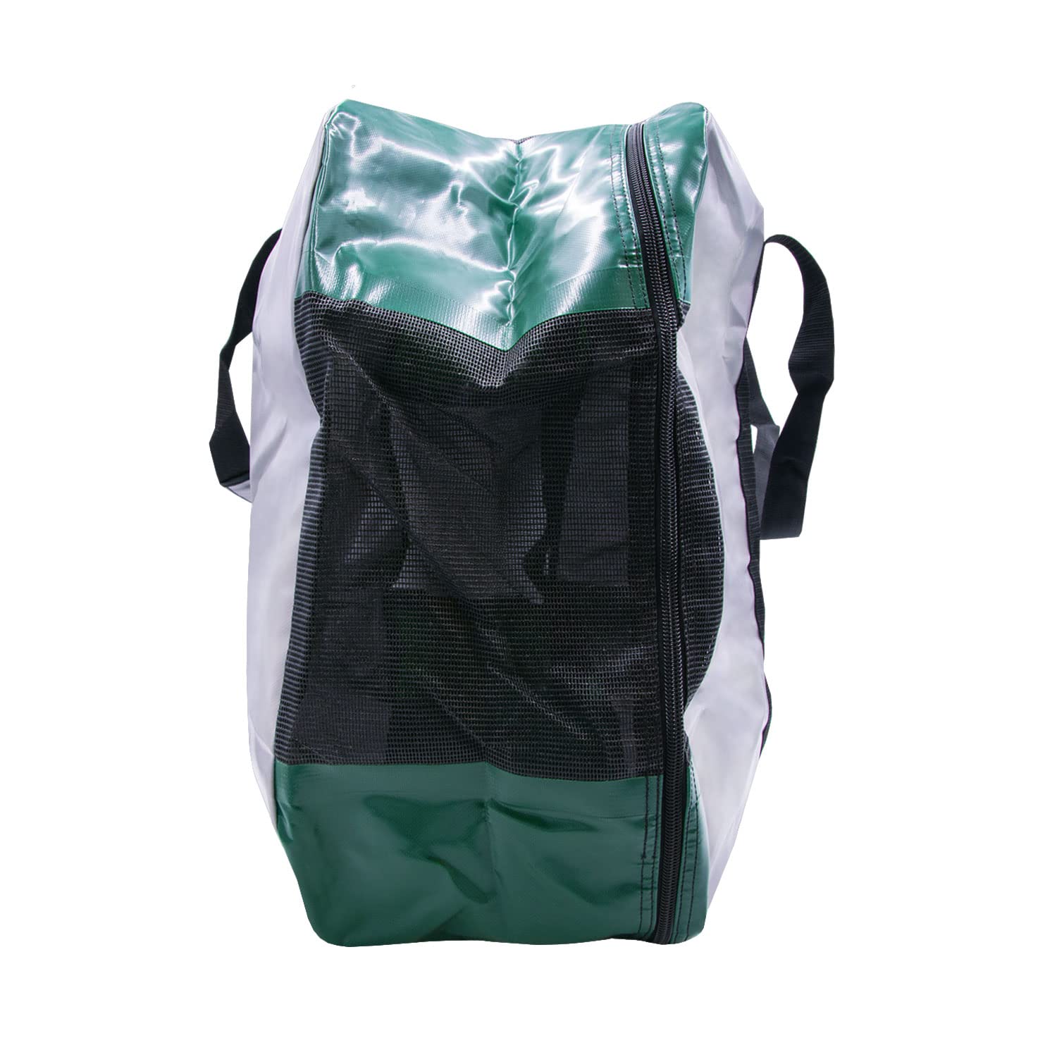 Mesh side walls and fully opening zipper for drying