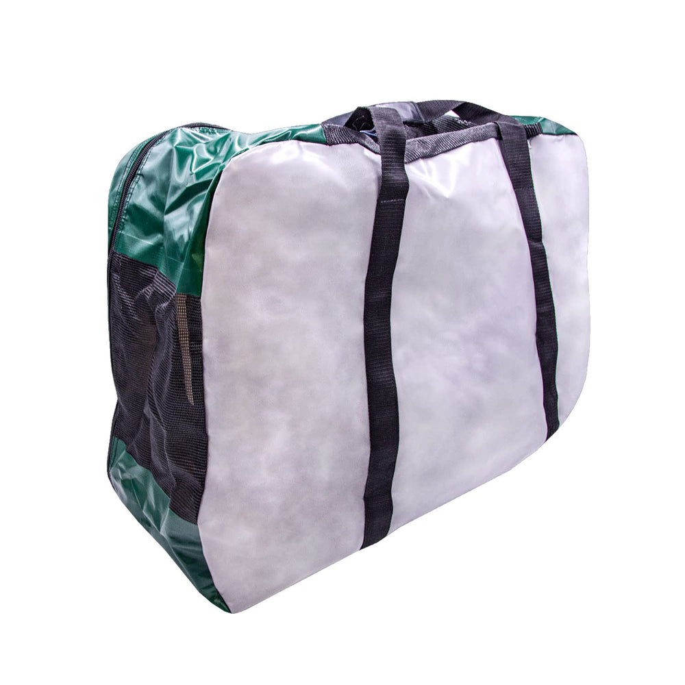 Outcast OSG Float Tube Bag open-zip view demonstrates quick, easy access to gear.
