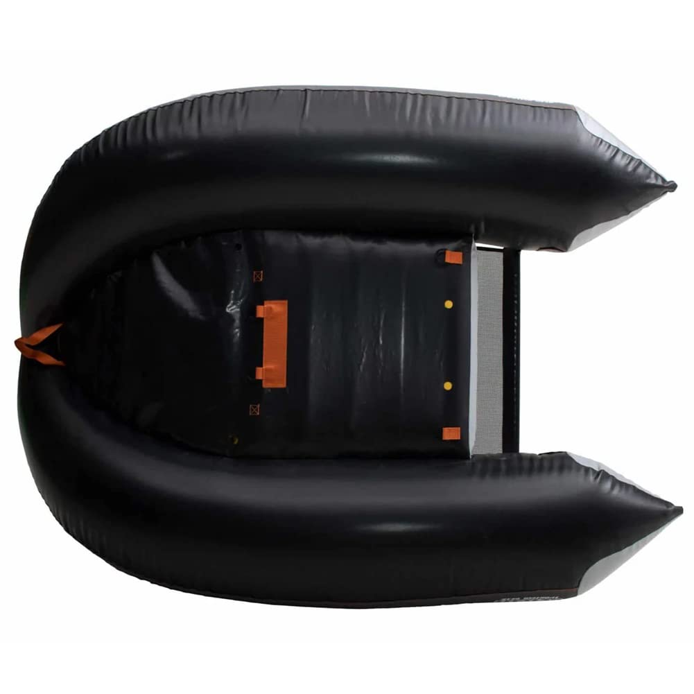 Outcast Sporting Gear urethane bladder close-up emphasizing durable air retention and repairability.