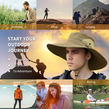 Outdoor adventure sun hat boonie style for men