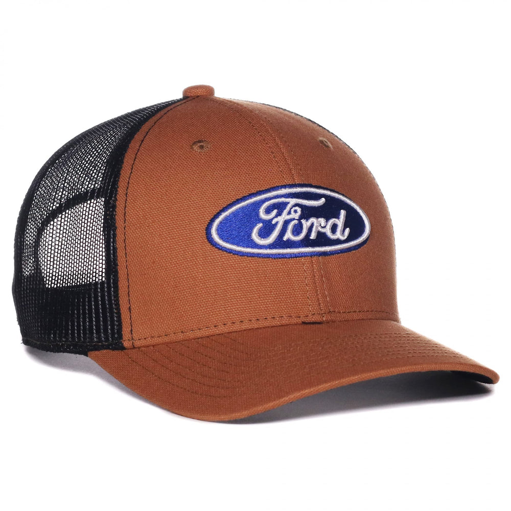 Outdoor Cap FRD17A back view highlighting durable stitching for rugged use.