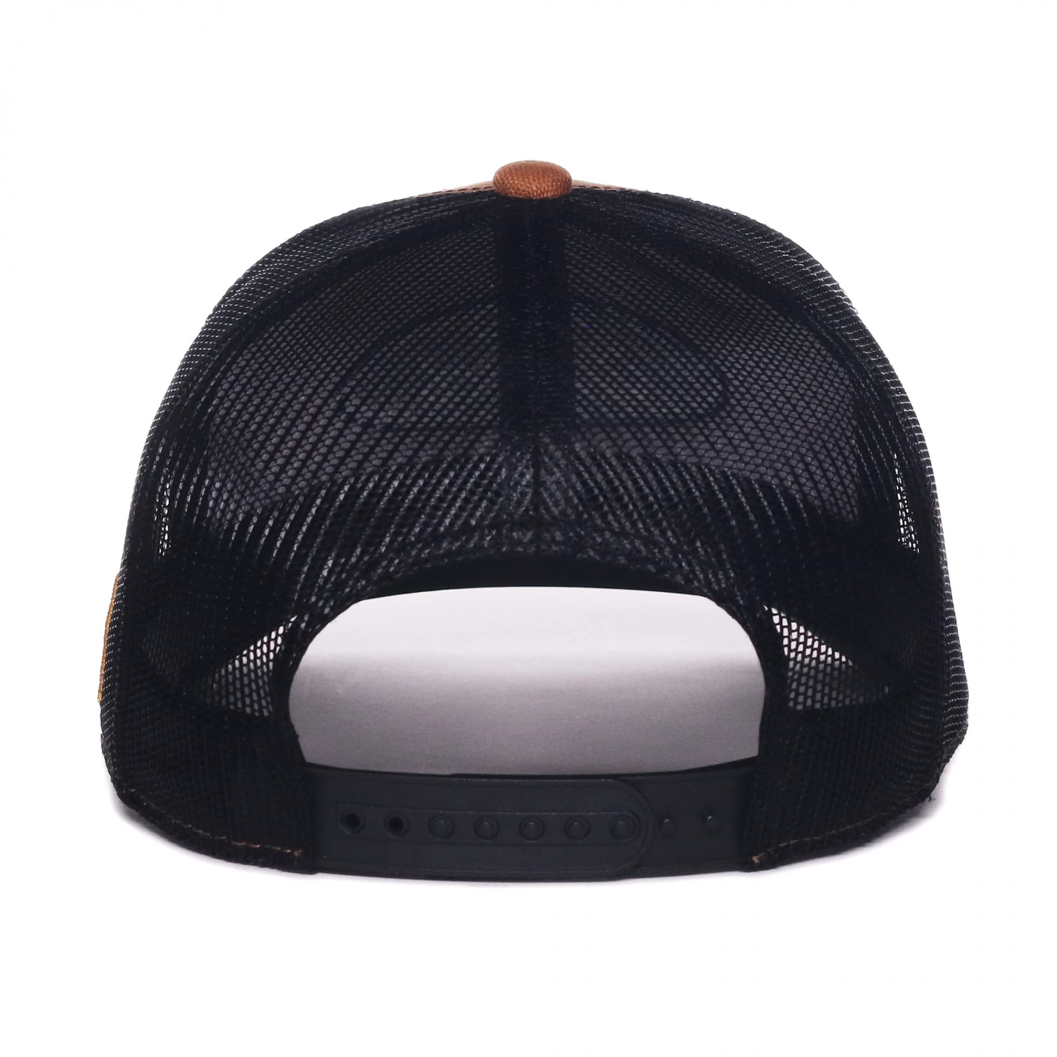 Outdoor Cap FRD17A close-up logo detail for everyday reliability.