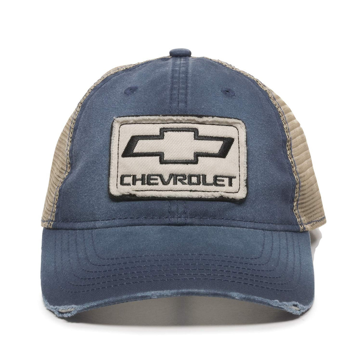 Outdoor Cap GEN15A Chevrolet Dark Navy/Khaki front view